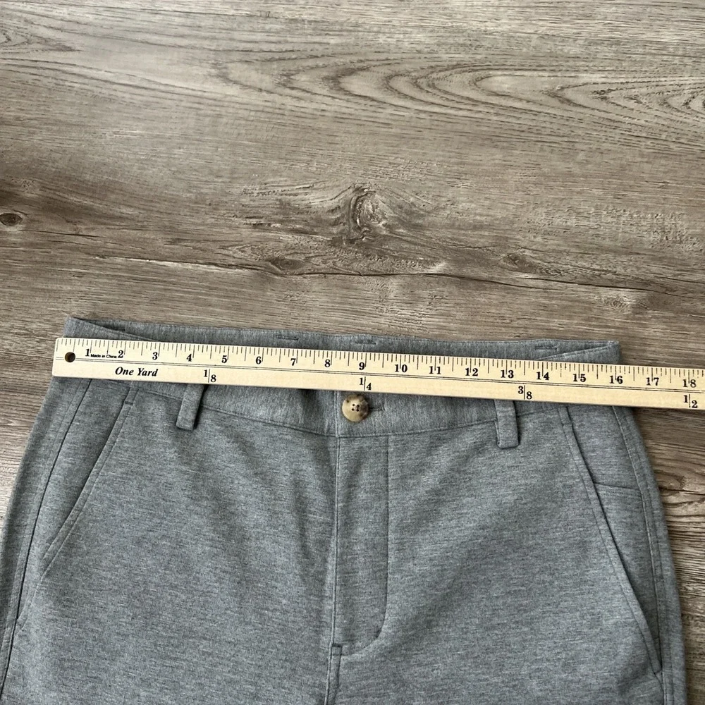 Kit and Ace Technical Dress Pants Mens 32x36 Grey Ponte Knit Slim Fit Commuter
